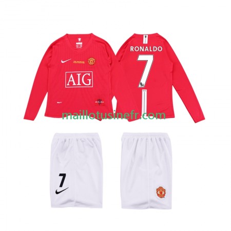 Maillot de Foot Manchester United Ronaldo 7 Premier League 2008 2009 Domicile Retro Manches Longues - Enfant Maillot de Foot Manchester United Ronaldo 7 Premier League 2008 2009 Domicile Retro Manches Longues - Enfant